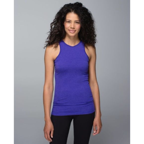 ⚡️FINAL DAYS⚡️ EUC LULULEMON Seamlessly Covered Racer Front Tank Bruised Berry 6 - Picture 1 of 6